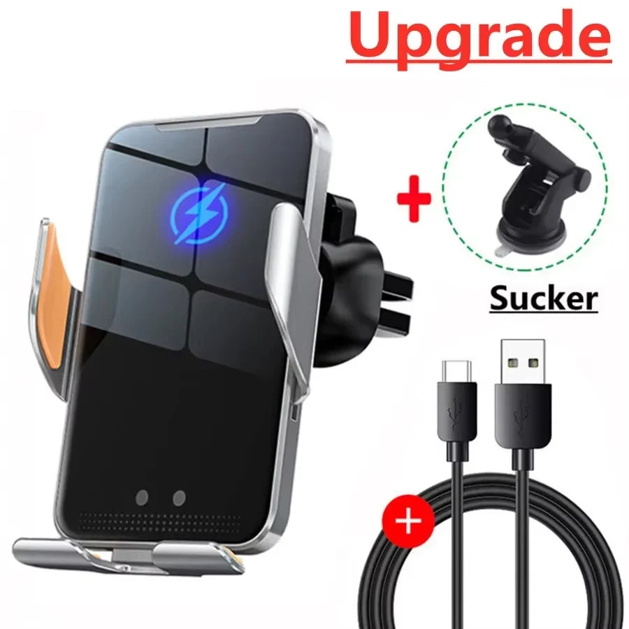 Car Wireless Charger Magnetic Auto Car Mount Phone Holder | Fast Charging Compatible with iPhone and