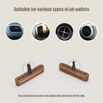 Natural Solid Wood Car Perfume Lasting Aroma with 10 Refill Sticks Air Freshener Car Diffuser Vehicle Use