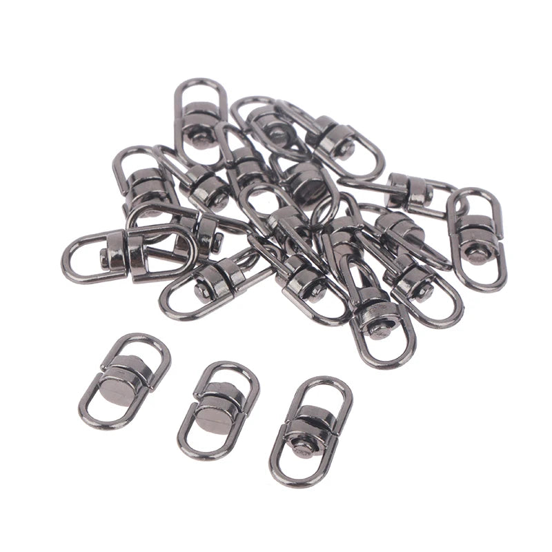 20pcs/lot Metal Rotate Buckle Key Rings Swivel Dog Buckle Holder Connectors Keyfob DIY K detail view