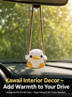 Cute Duck & Frog Car Hanging Ornament | Rearview Mirror Pendant