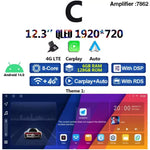 Wireless CarPlay 8G+256G 12.3 Inch Android 14.0 Car DVD Player GPS for Porsche Macan 201 detail view