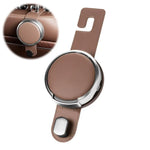 Leather Seat Back Organizer with Cup Holder Hook