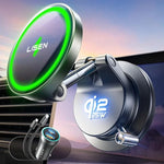 LISEN Qi2.2 25W MagSafe Car Mount Charger | Vacuum Suction Cup Wireless Charger for i alternate view