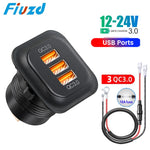 Car Charger Socket PD3.0 & QC3.0 | Dual USB C Fast Charger for Cars and Motorcycles detail view