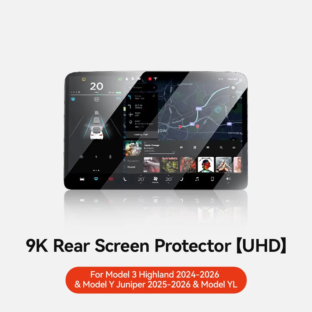 YZ Tesla Model 3 Highland Screen Protector | Matte Anti Glare HD Tempered Glass lifestyle view