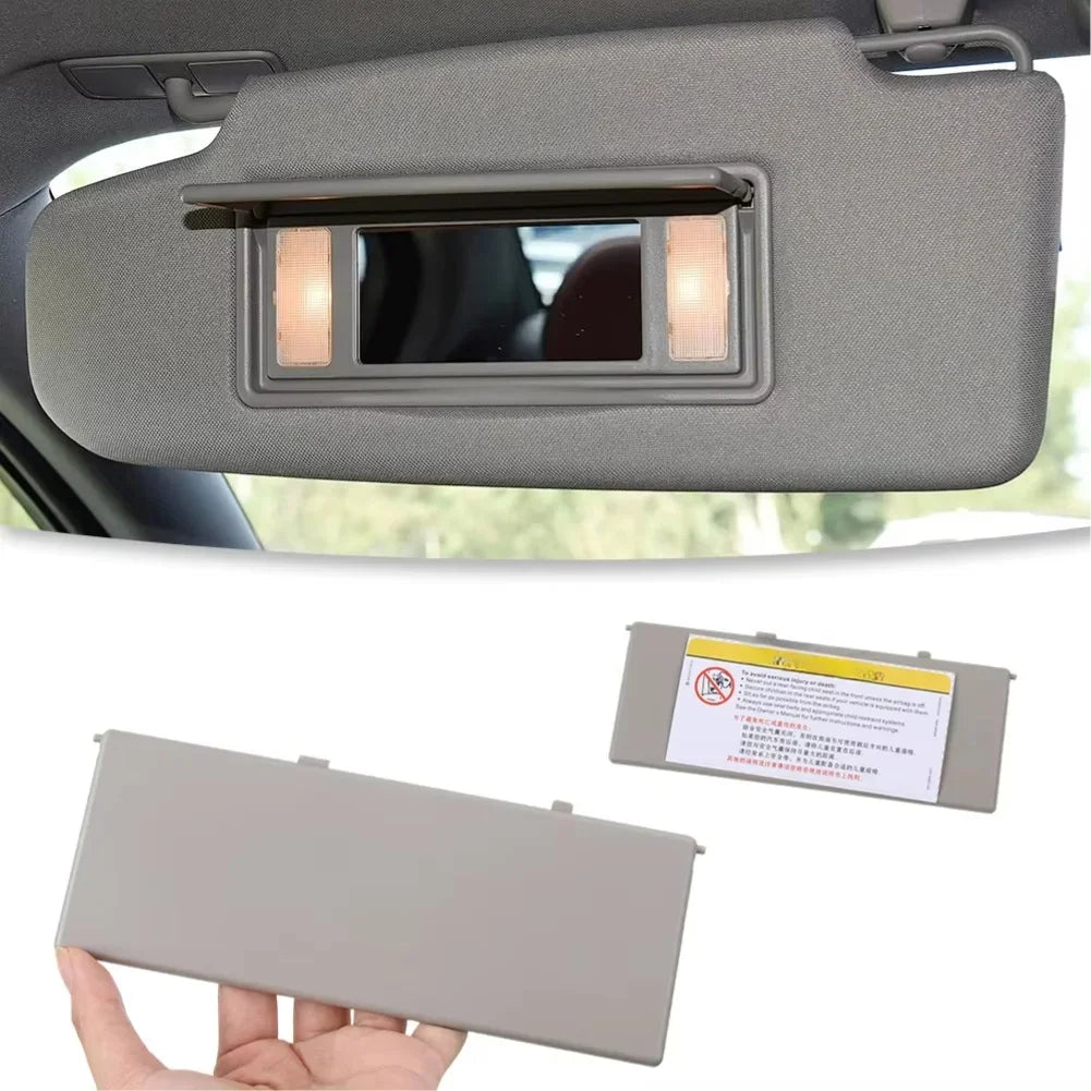 Visor Replacement Makeup Mirror Cover Sun Visor Replacement Gray Perfect Fit Integration For Volvo S60L 2014-2019