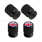 For Sweden Swedish Flag Union Jack Britain Flag Emblem 4Pcs Aluminum Motorcycle Car T alternate view