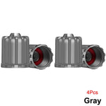Tire Valve Stem Caps with O Rubber Ring | Universal Tyre Stem Covers for Cars SUVs Bik close-up view