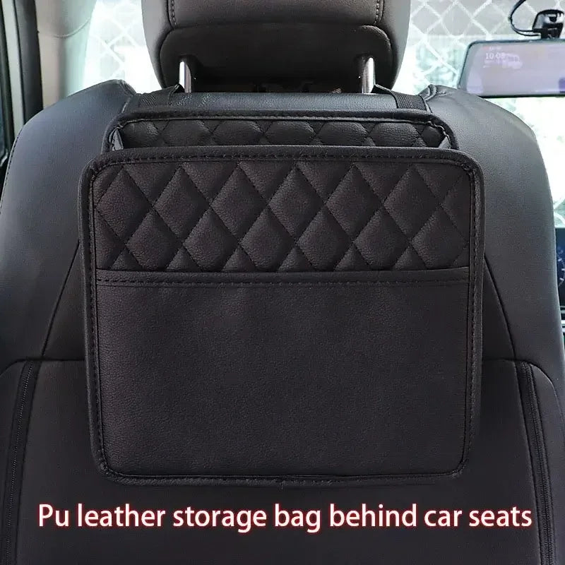 Storage Box Organizer Car Seat Back Hanging Bag Car Document Holder Multi Pocket Bottle Bag Travel T