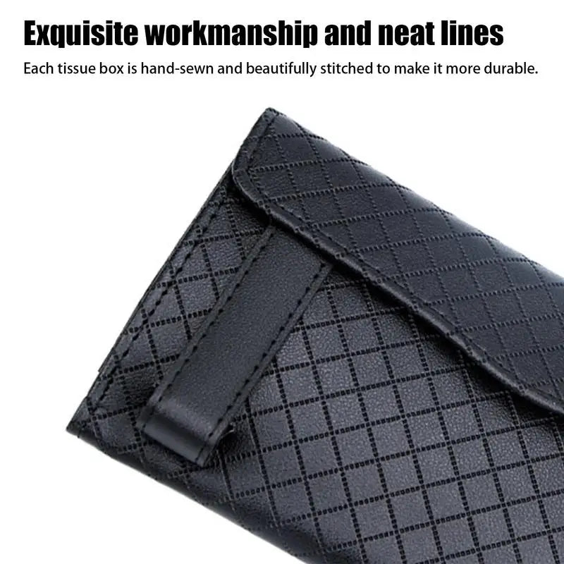 Car Visor Tissue Holder With Tissue Refill
