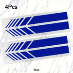 Classic JDM Reflective Stripes Vinyl Decal Kit | 4pcs Self-Adhesive Car Body Stickers close-up view
