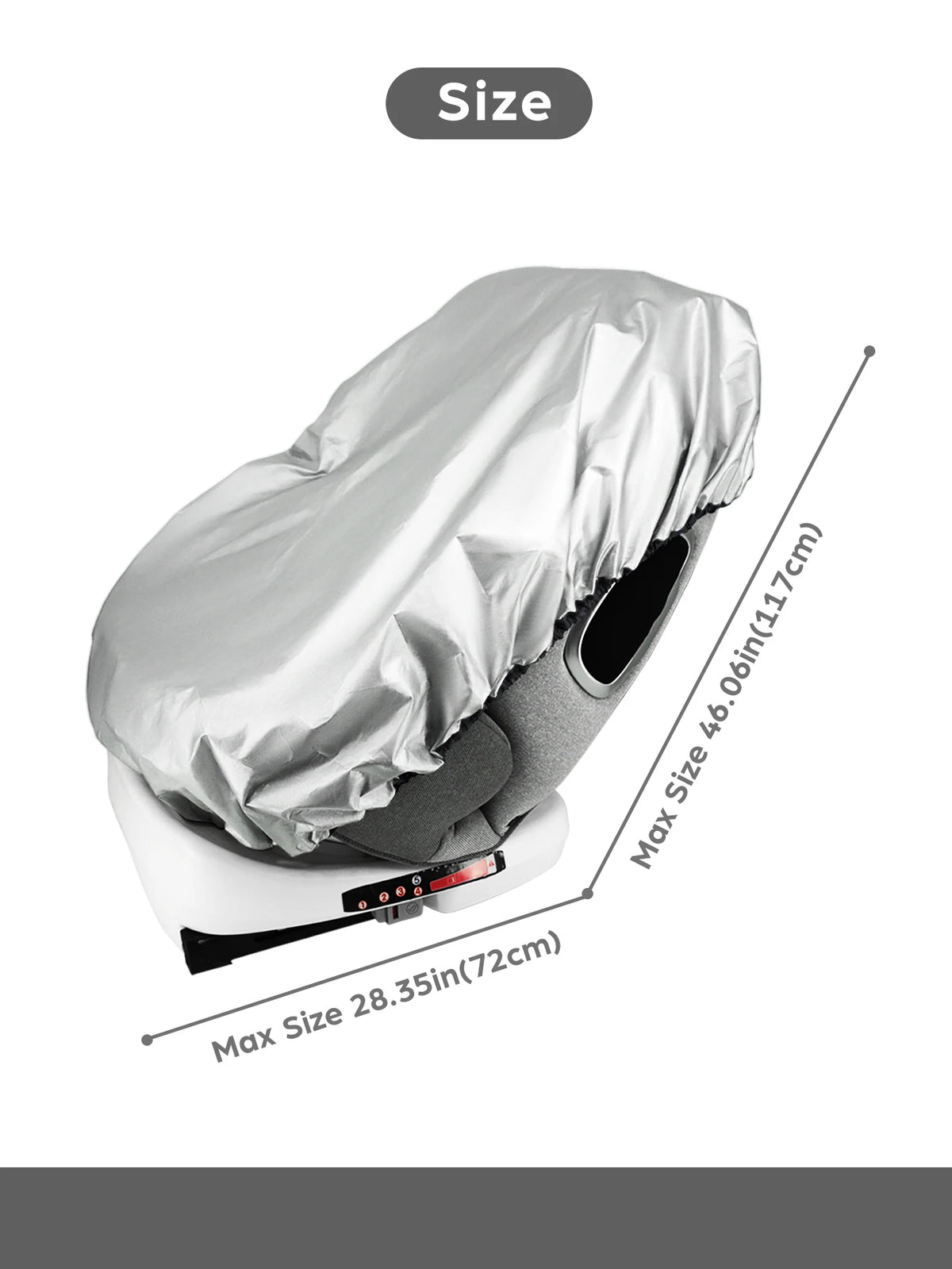 1PC Baby Car Seat Sun Shade Cover Blocks Out Heat & Sun UV Covers Universal Baby Tr additional angle