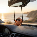 Cute Monkey Swing Car Hanging Ornament | Rearview Mirror Pendant