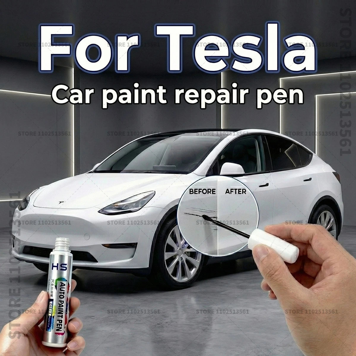 Touch Up Paint Pen for Tesla Model 3 Y S X | Scratch Repair Kit