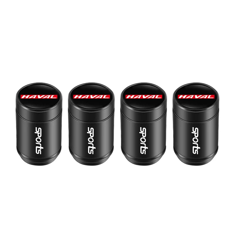 4Pcs 3D Metal Car Tire Valve Caps for Haval Models | Dust Proof Tire Valve Stem Cover lifestyle view