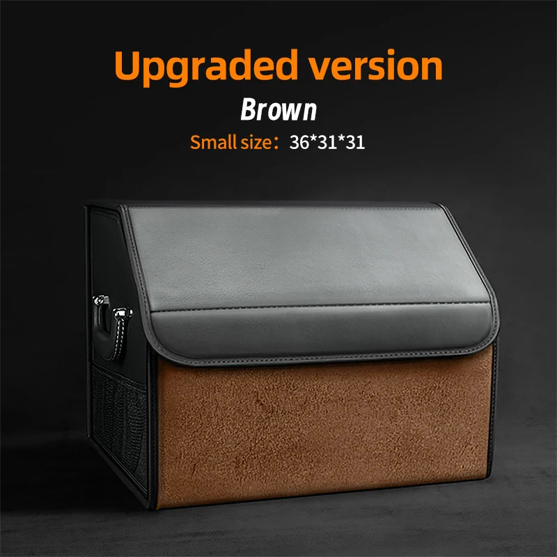Car Trunk Organizer – Large Capacity Suede Foldable Storage Box (3 Sizes, 10 Colors) alternate view