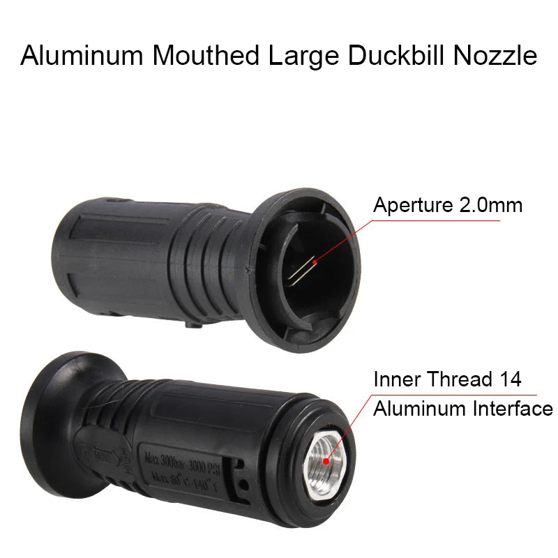 High Pressure Car Wash Spray Gun | Duckbill Cleaning Machine with Rotating Adjustable Sp detail view
