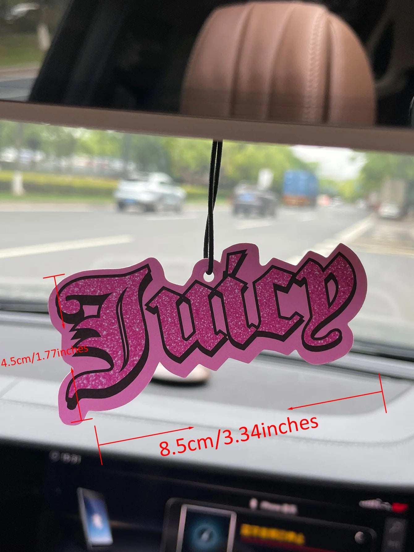 Juicy/Hilton Fresh Scent Five-Star Neutral Car Perfume and Non-Toxic Air Freshener | Nat detail view