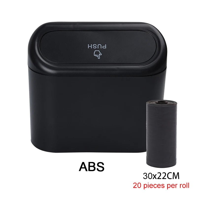 Mini Car Trash Can with Lid, Leak-proof, 3 Pcs lifestyle view