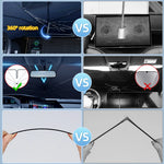 Car Windshield Sunshade Umbrella with 360° Rotation Handle