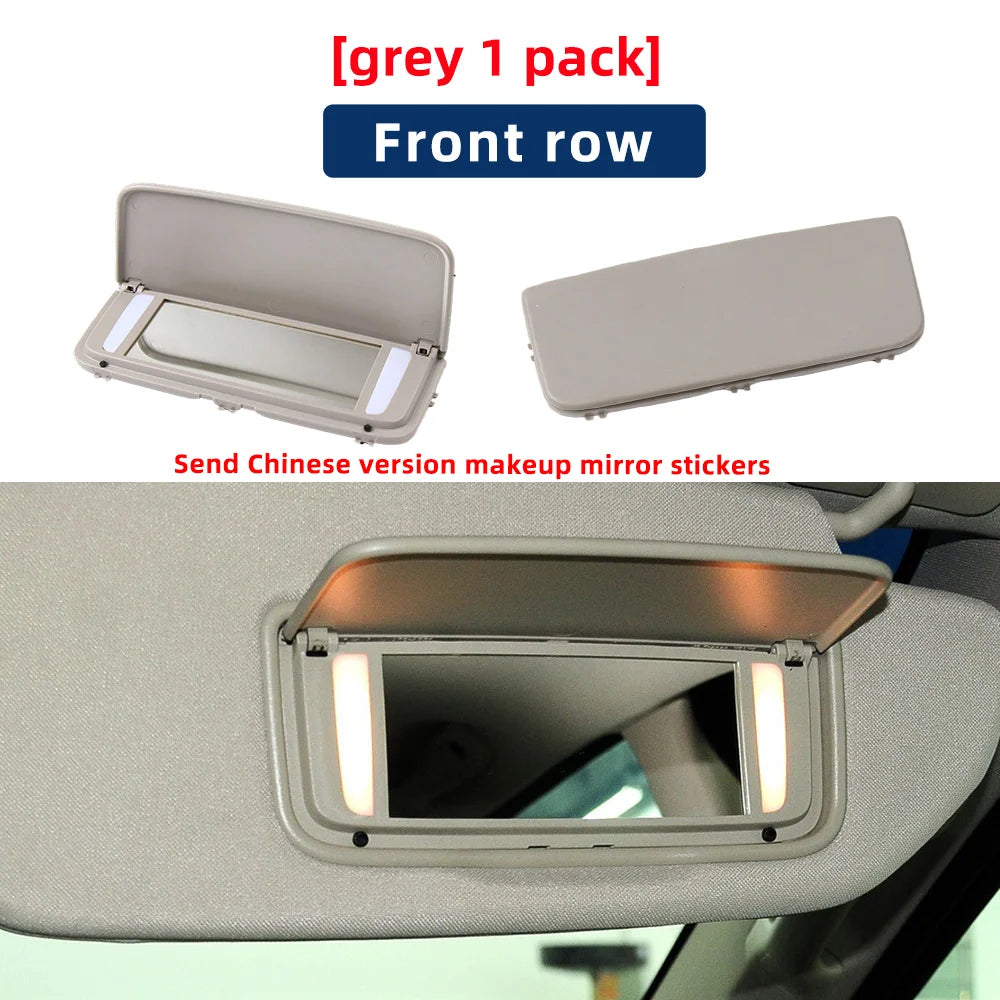 For Volvo Sun Visor Makeup Mirror Glass Cover Light Lamp Cap Lid For XC60 XC90 S80 XC70 V70 Car Roof Sunvisor