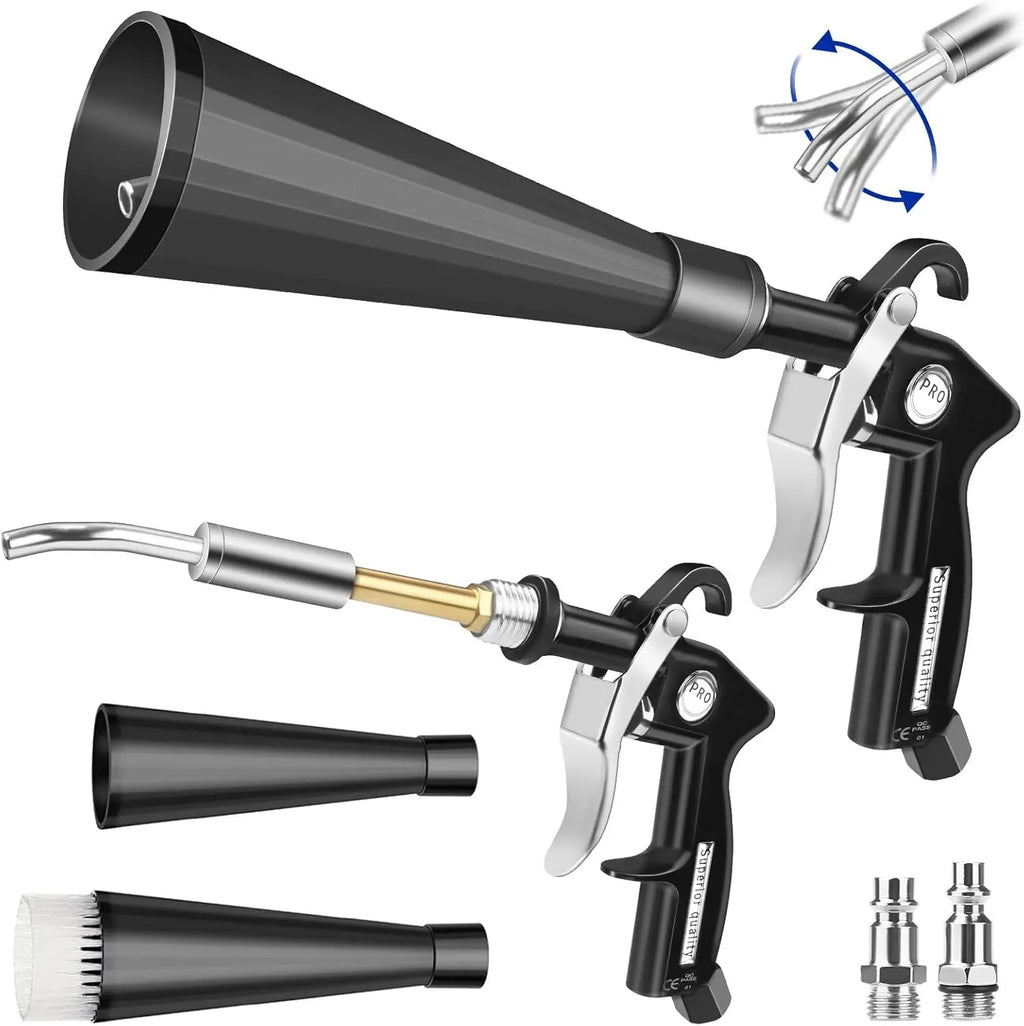 Tornado Cleaning Gun Air Blow Gun for Car Detailing | Air Nozzle Blow Gun Works with Air Compressor