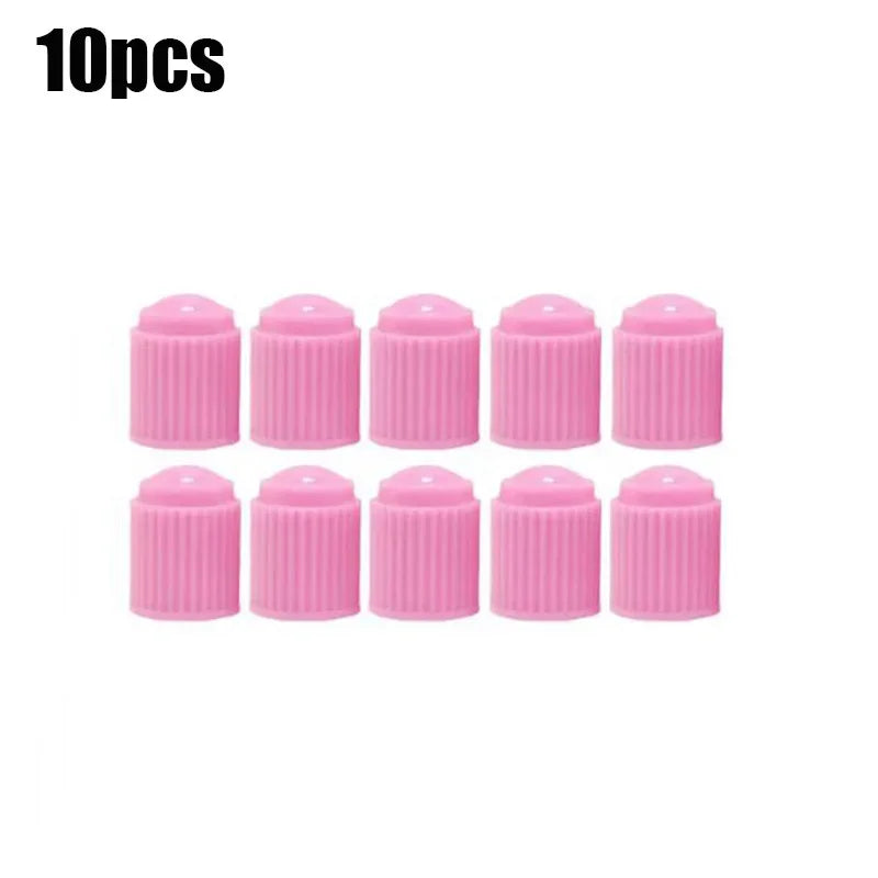 20Pcs Car Tire Tyre Valve Caps with O Rubber Ring Dust Covers Plastic Black Grey Red S close-up view