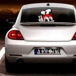 Cute JOLLIBEE Peeking Anime Car Sticker PVC Decal for Automobiles Motorcycles Exterior V detail view