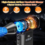 Turbo Fan Blower Car Cleaning Blowing Tools Auto Violent Jet Fan Summer Hair Dryer Family Electric Air Duster Auto Dust Collector Outdoors Portable Multipurpose Fan