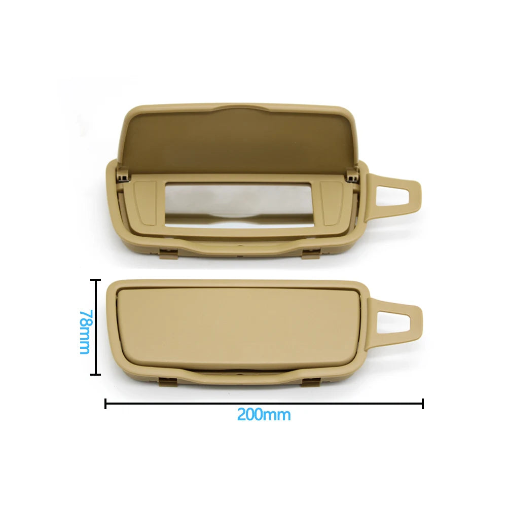Car Left Right Sun Visor Vanity Mirror Cover Assembly For Porsche Boxster Cayman 911 981 982 991 718 982857551,982857551T