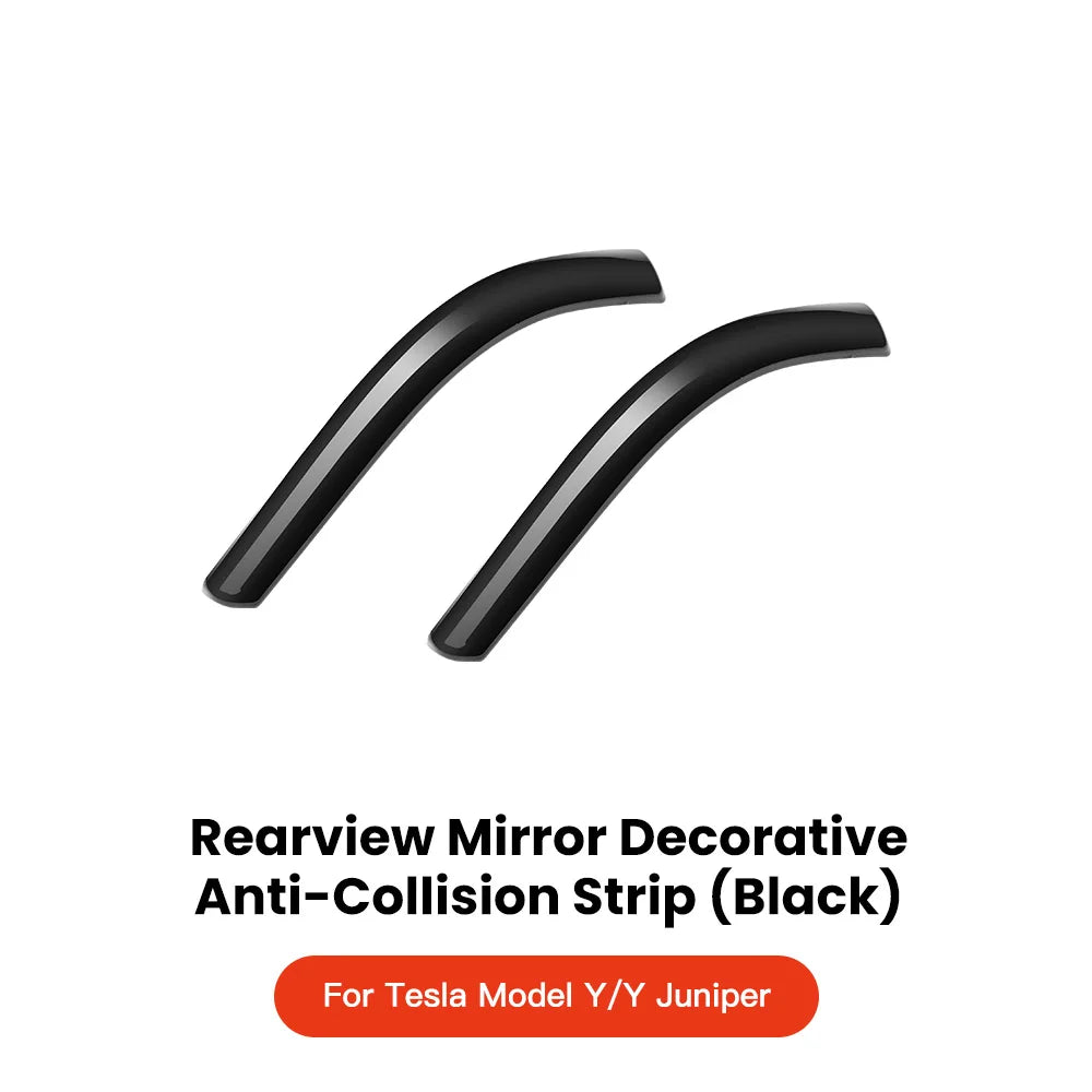 YZ For Tesla Model 3 Y Juniper Highland 2020-2025 2026 Rearview Mirror Anti-collision Strips Trim Anti-scratch Sticker Cover