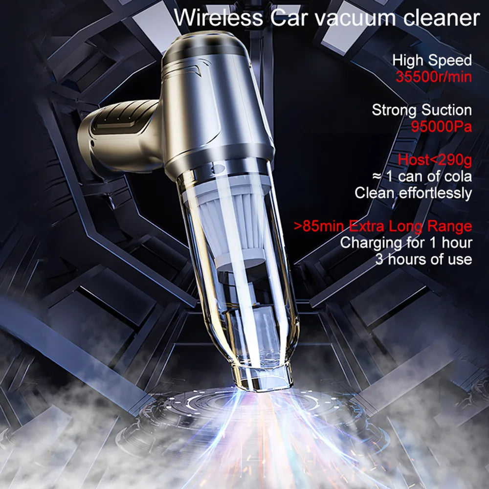 Wireless Car Vacuum Cleaner 95000PA | Cordless Handheld with Blower alternate view