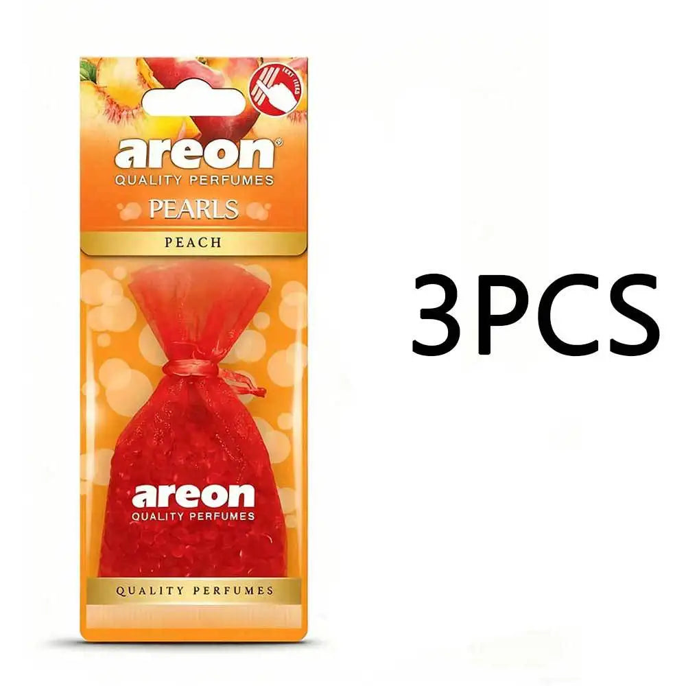 Apple Cinnamon Car Air Freshener Pearls | Hanging Scented Decor Set close-up view