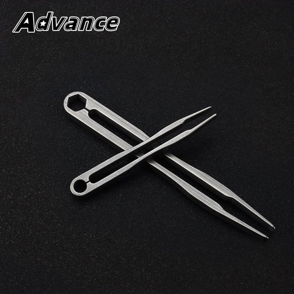 S/M Tweezer Titanium Alloy Clip Portable Nipper EDC Outdoor Tool
