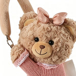 Cute Bear Napkin Organizer Car Tissue Holder for Seat Back Headrest SUVs MPVs Trucks