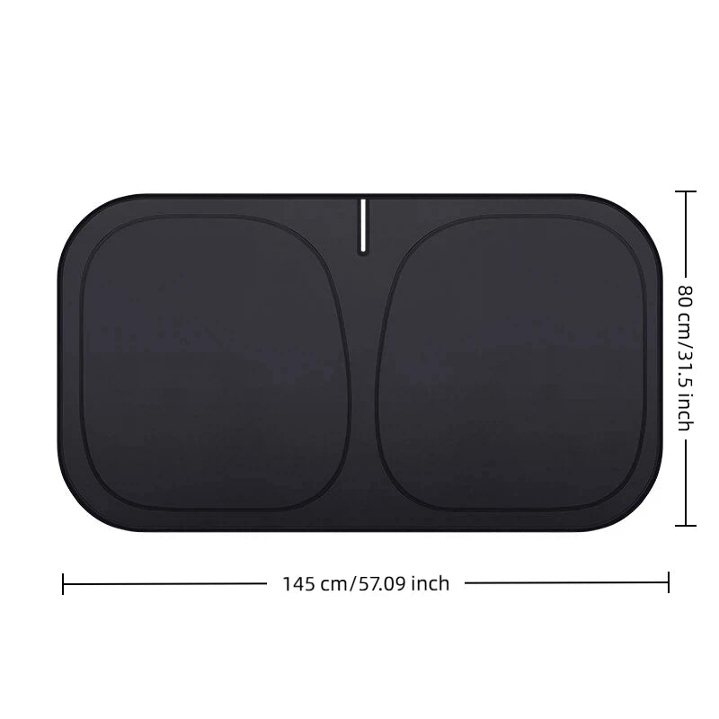Foldable Car Windshield Sun Shade | UV Protection Interior Window Cover alternate view