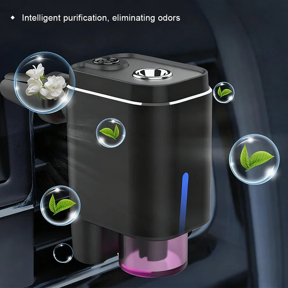 Car Air Vent Diffuser Mist Spray Essential Oil Fragrance Dispenser Odor Eliminator Interior Air Freshener Diffuser Machine