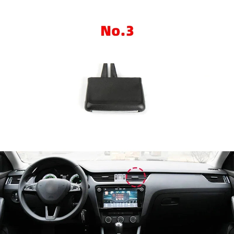 Car Front Air Conditioning Outlet AC Vent Tab Clip For Skoda Octavia 3 RS MK3 A7 2015-2021 Replacement 5E0819701 Car Parts