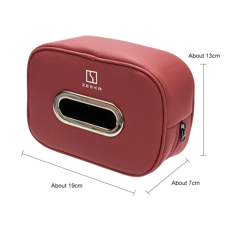 Car Tissue Box Holder Backseat Tissue Case With Fix Strap For ZEEKR 001 007 009 X MIX 7X 9X M-Vision Car Accessories 2026 Hot