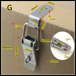 90 Degree Duck Mouth Toggle Latch Spring Loaded Hasp Lock Wooden Case Box Fastening additional angle
