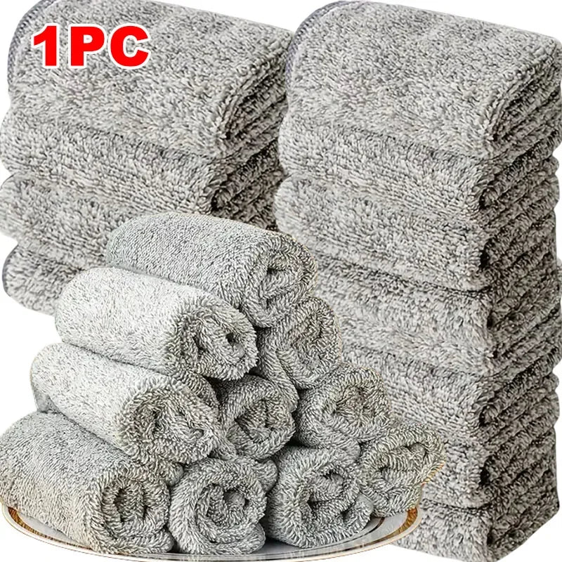 Microfiber Cleaning Cloths for Bicycle Car Kitchen Towel Absorbent Soft And Stain-rem lifestyle view