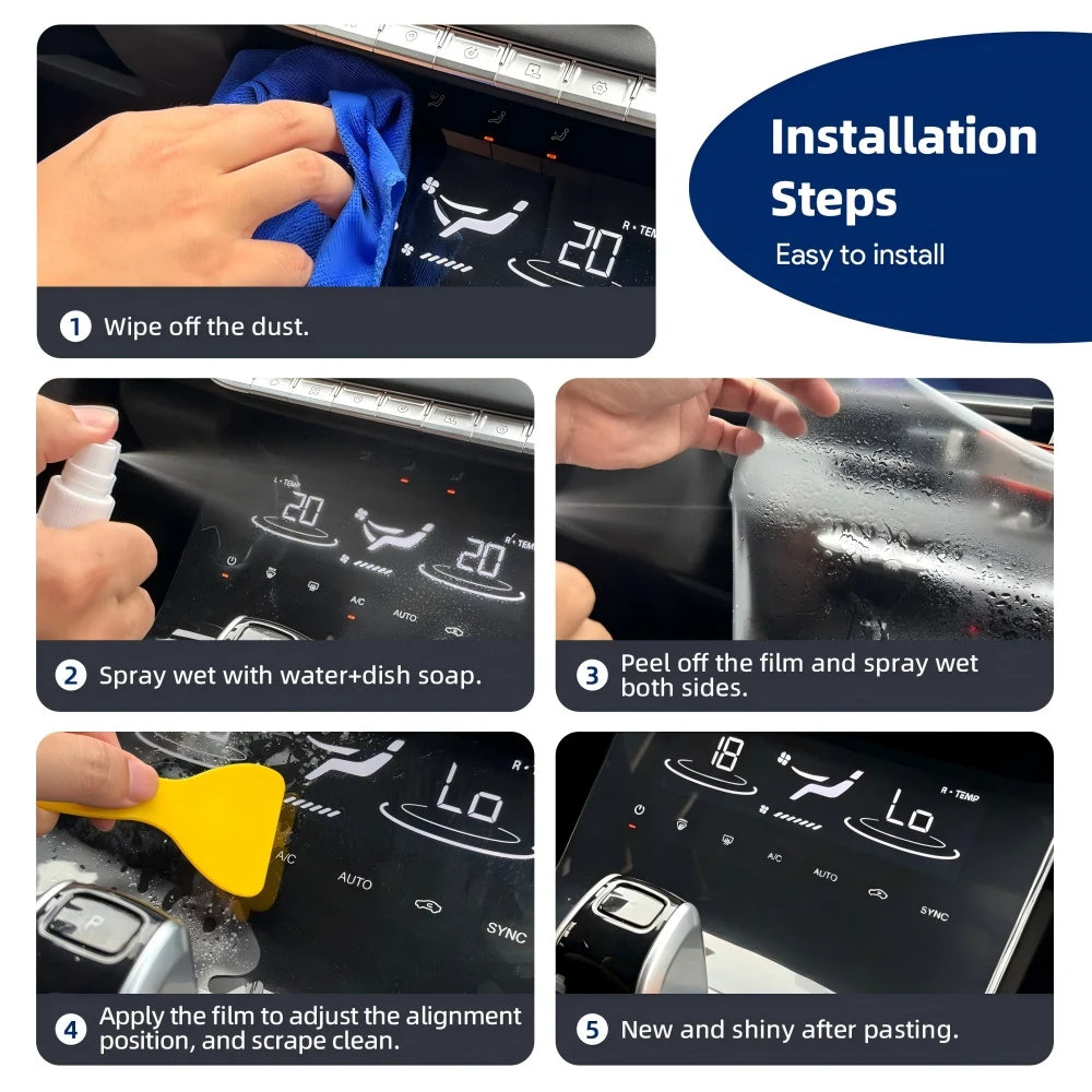 For MAZDA CX-50 CX50 2023 2024 Sticker Anti-scratch Car Interior Center Console Media Dashboard Navigation TPU Protector Film