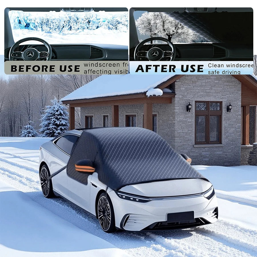 Winter Car Windshield Cover | Magnetic Snow Guard for Front Window