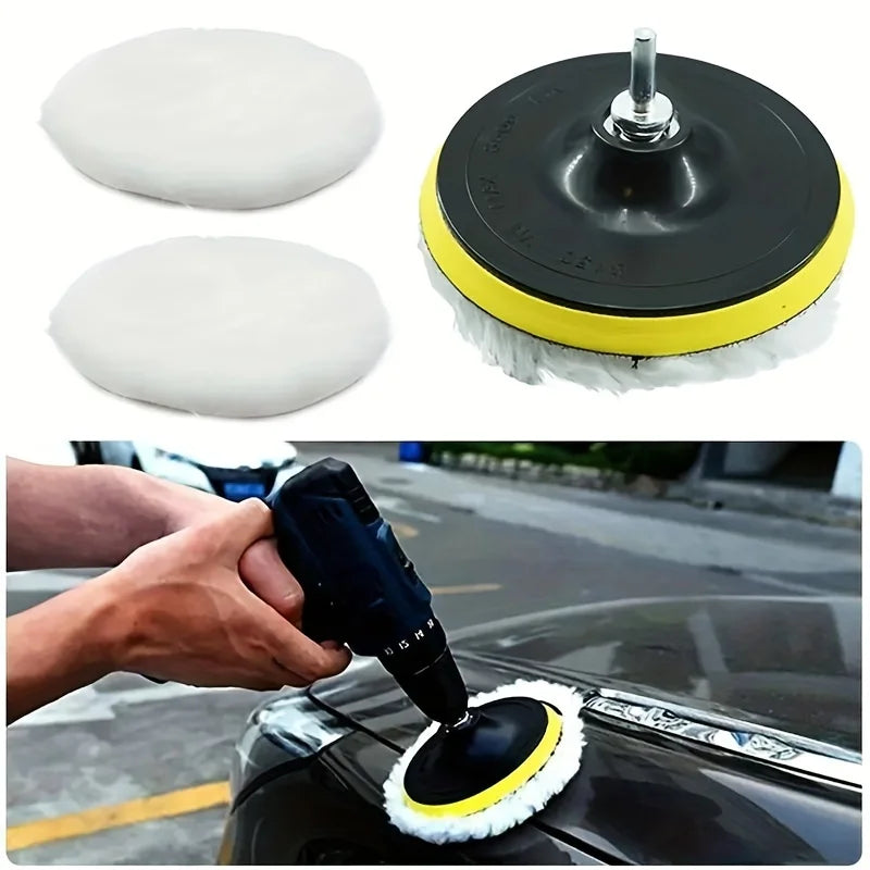6-Piece Industrial Polishing Kit Polishing Pad Car Waxing Sponge Disc Car Paint Care Car Gadgets