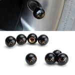 4Pcs Universal Cross Tire Valve Caps | Car Truck SUV Motorcycle Dust Cover alternate view