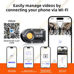 Motorcycle Dash Cam 2K 30fps WiFi | Helmet Driving Recorder lifestyle view