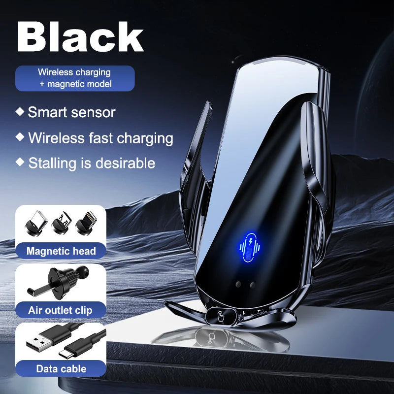 Wireless Car Charger Mount with Auto Quick Release | Vent Installation Phone Holder alternate view
