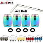 Anti Theft Tire Valve Caps with Rubber Seal | Universal Stem Covers for Car SUV Bike Truck Motorcycl