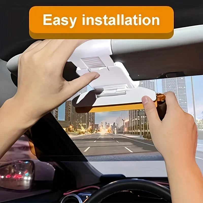 1pc Driving Goggles Cover,Car Day And Night Sun Visor, Folding Pull Up Model, Car Sunscreen Anti-UV Anti-glare Sun Visor
