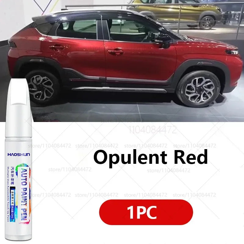 Car Paint Repair Pen For 2023-2025 Suzuki Fronx Paint Scratch Repair Accessories White close-up view